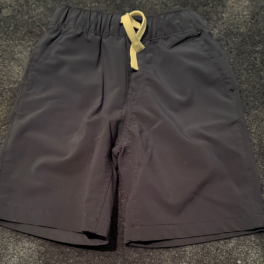 The Children's Place Navy Shorts with Tan Drawstring